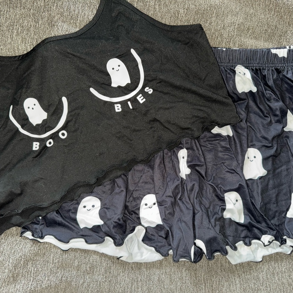 Ghost Print Pajama Set